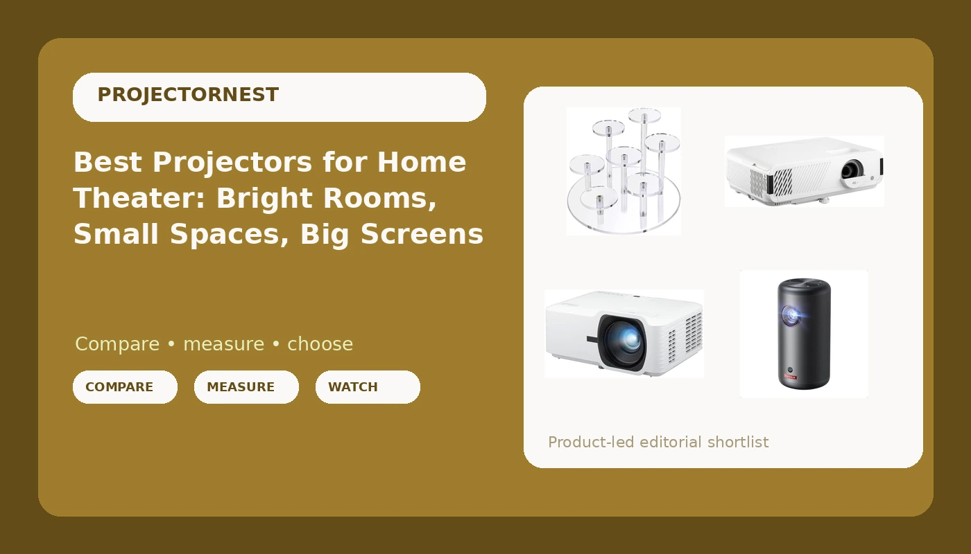 Best Projectors for Home Theater: Bright Rooms, Small Spaces, Big Screens