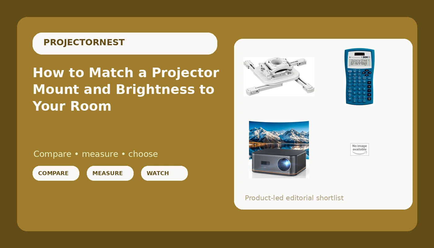 How to Match a Projector Mount and Brightness to Your Room