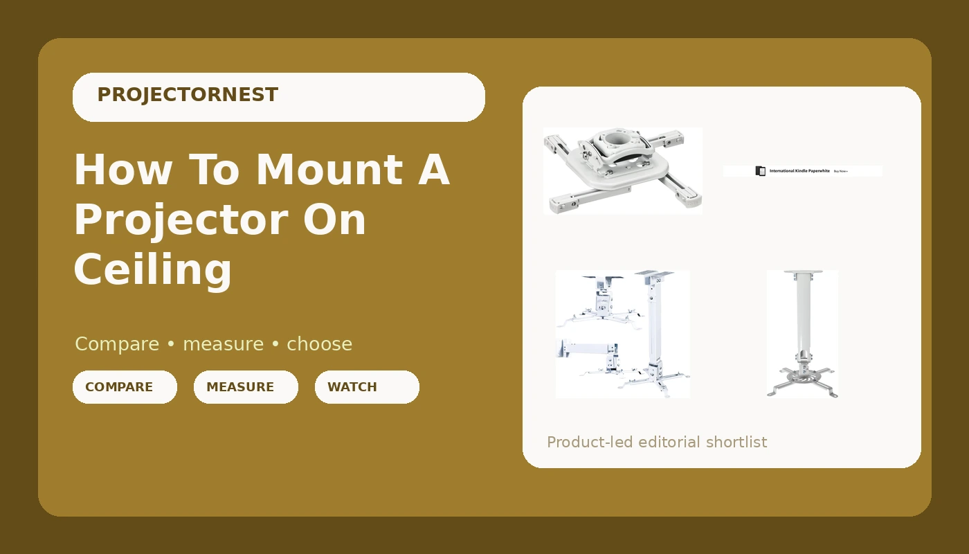 How To Mount A Projector On Ceiling - ProjectorNest review with measurements and honest opinion
