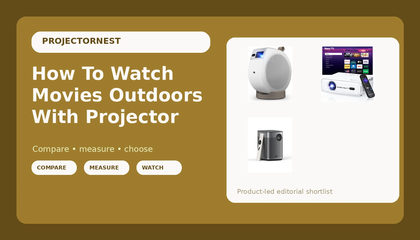 How To Watch Movies Outdoors With Projector - ProjectorNest review with measurements and honest opinion
