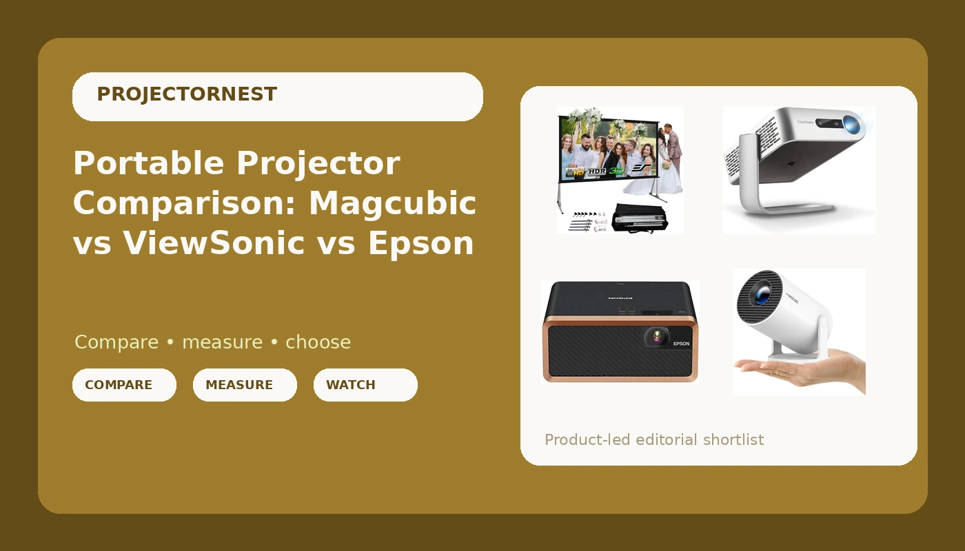 Portable Projector Comparison: Magcubic vs ViewSonic vs Epson