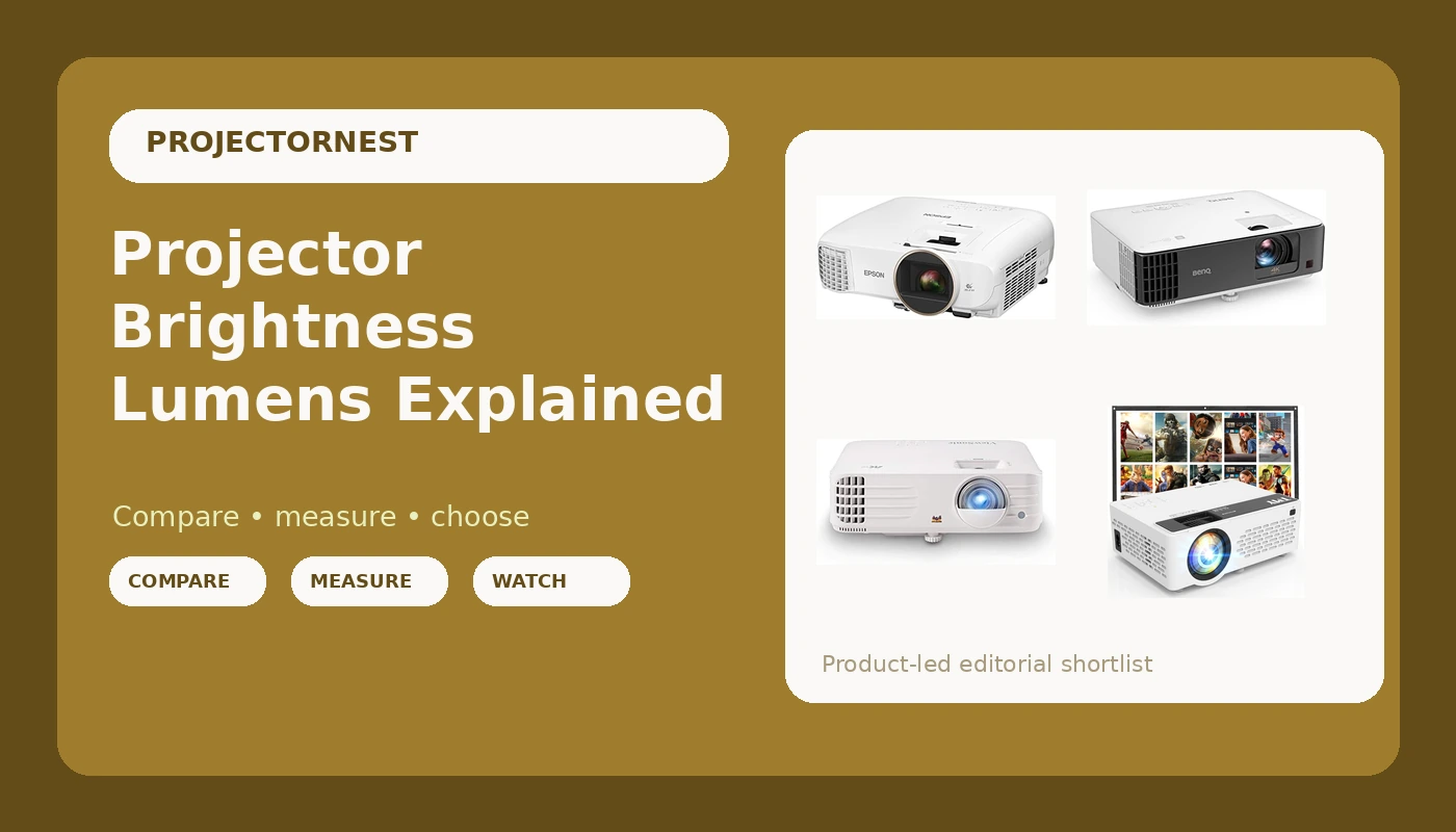 Projector Brightness Lumens Explained - ProjectorNest review with measurements and honest opinion
