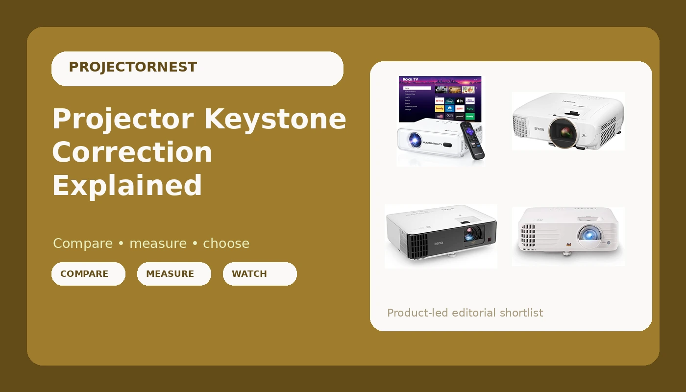 Projector Keystone Correction Explained - ProjectorNest review with measurements and honest opinion