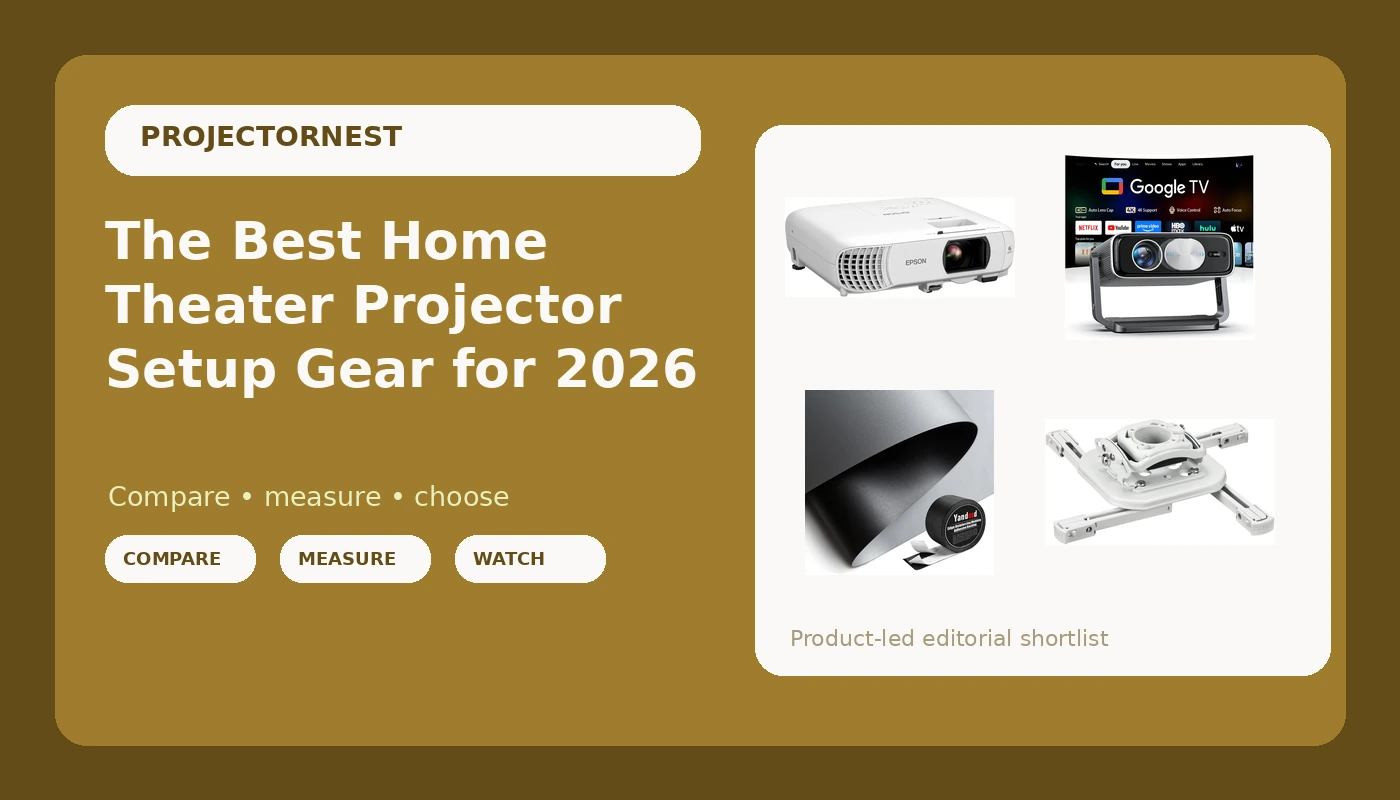 The Best Home Theater Projector Setup Gear for 2026