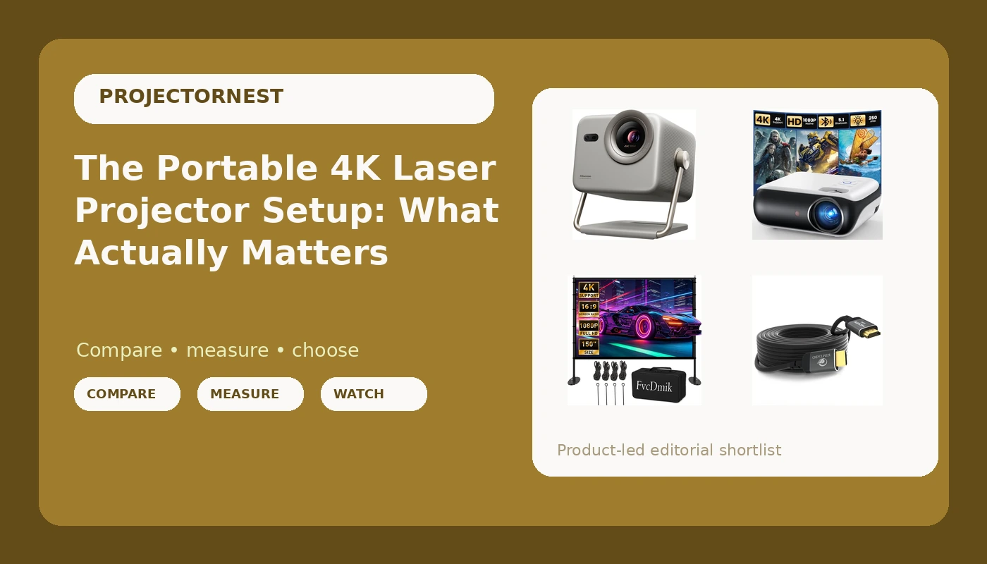 The Portable 4K Laser Projector Setup: What Actually Matters